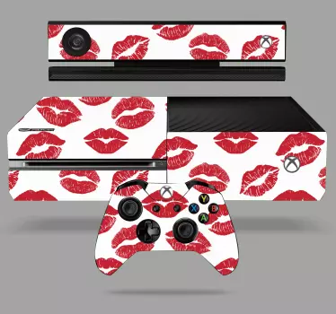 Adesivo xbox stampa labbra rosse - TenStickers