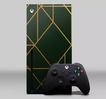 Adesivo xbox stile geometrico verde - TenStickers