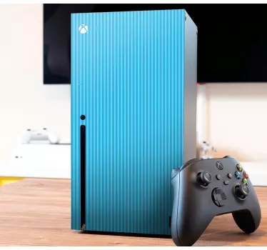 Adesivo xbox wrap striato azzurro - TenStickers