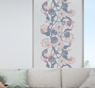 Fiori di magnolia disegno finestra decalcomania - TenStickers