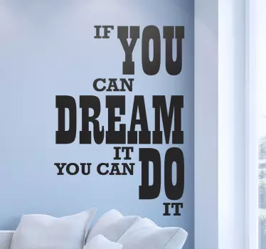 Frase murale Walt Disney you can do it - TenStickers