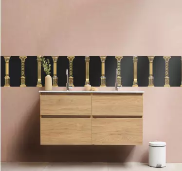 Greca adesiva elegante motivo a colonna - TenStickers