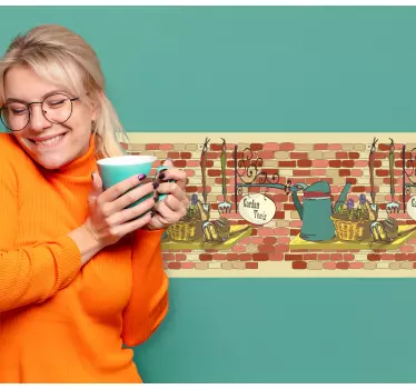 Greca adesiva espositori per attrezzi da giardino - TenStickers