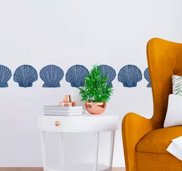 Greca adesiva ispirazione conchiglia - TenStickers