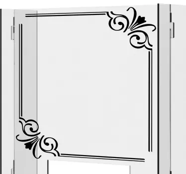 Greca adesiva motivo cornice elegante - TenStickers