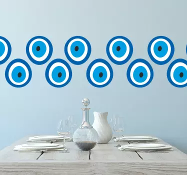 Greca adesiva talismano occhio del diavolo - TenStickers
