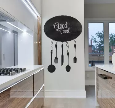 Adesivo lavagna utensilios - TenStickers