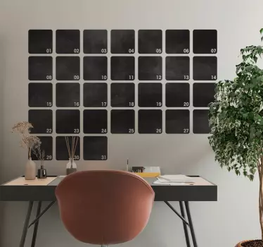 Lavagna gesso planning mese - TenStickers