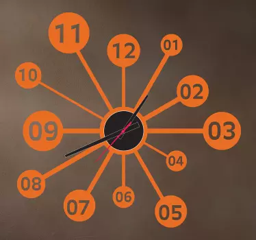 Numeri adesivi scienza orologio - TenStickers