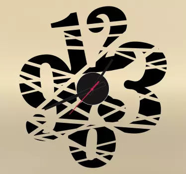 Numeri adesivi tagliati orologio - TenStickers