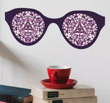 Occhiali adesivi psichedelici - TenStickers