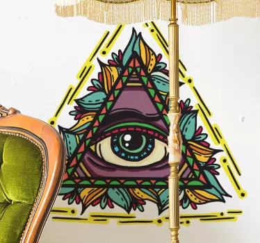Occhio di dio adesivo stile tatuaggio - TenStickers