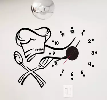 Orologio adesivo per la cucina - TenStickers