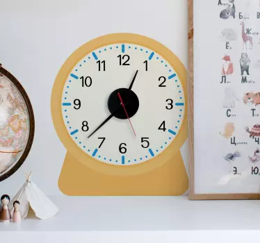 Orologio adesivo da parete per bambini - TenStickers
