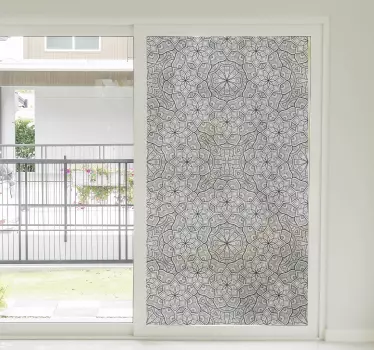 Pellicola vetro con Mandala - TenStickers