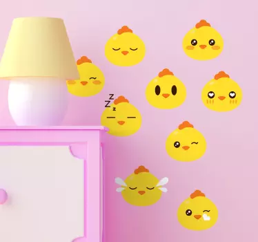 Set di adesivi murali pulcini ws - TenStickers