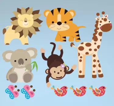 Set di Stickers animali selvatici - TenStickers
