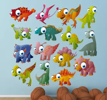 Set di stickers dinosauri - TenStickers