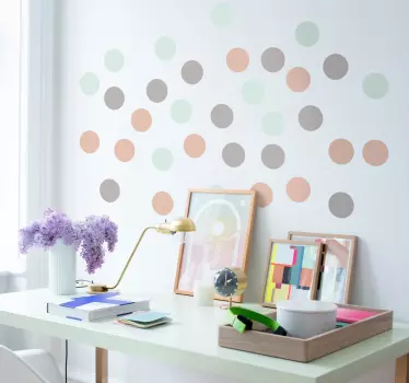 Set di stickers cerchi - TenStickers