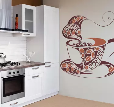 Adesivo cucina caffè coffee - TenStickers