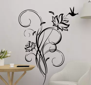 Adesivo muro colibrì - TenStickers