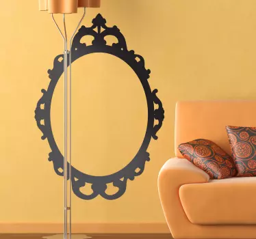 Adesivo muro cornice art déco - TenStickers