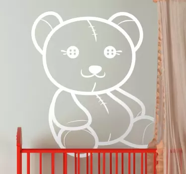 Sticker bambini orsetto pezza - TenStickers