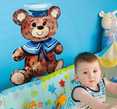 Sticker bambini teddy acquarello - TenStickers