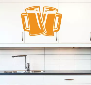 Sticker birra premium beer - TenStickers