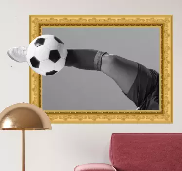 sticker cornice calcio 3d - TenStickers