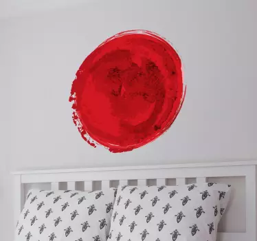 Sticker decorativo bandiera Giappone - TenStickers