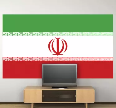 Sticker decorativo bandiera Iran - TenStickers