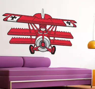Sticker decorativo Barone Rosso comic - TenStickers
