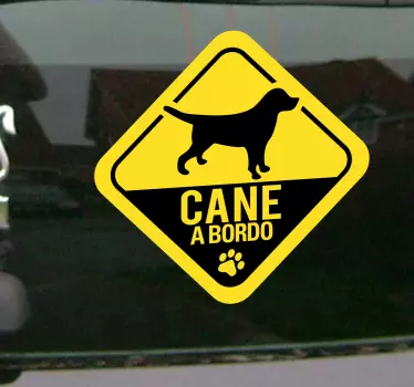 Adesivo decorativo cane a bordo - TenStickers