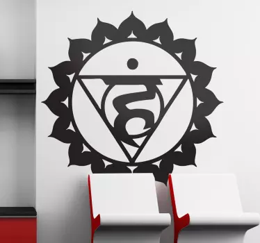 Sticker decorativo chakra visuddhacakra - TenStickers