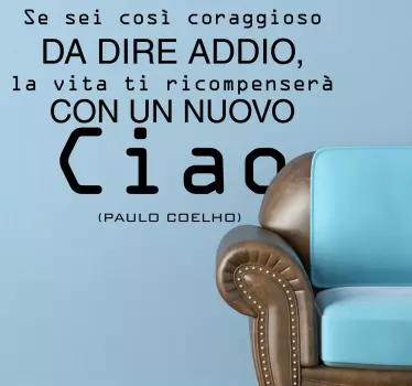 Sticker decorativo ciao Coelho - TenStickers