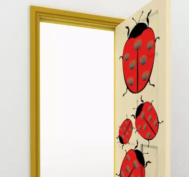 Sticker decorativo coccinelle - TenStickers