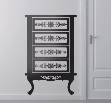 Sticker decorativo comò francese - TenStickers