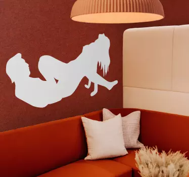 Sticker decorativo coppia sesso - TenStickers