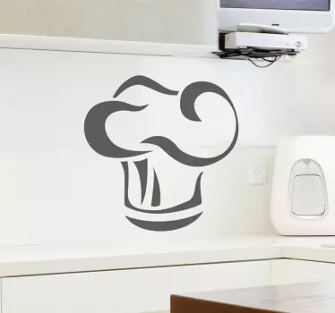 Sticker decorativo copricapo chef - TenStickers