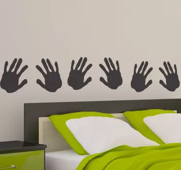 Sticker decorativo cornice mani - TenStickers