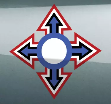 Sticker decorativo croce mod - TenStickers