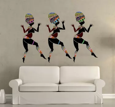 Sticker decorativo danza etnica - TenStickers