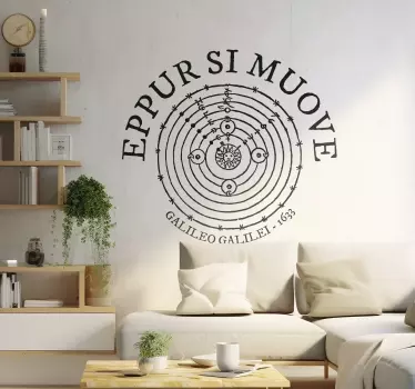 Sticker decorativo eppur si muove - TenStickers