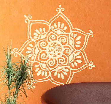 Sticker decorativo fiore a sette petali - TenStickers