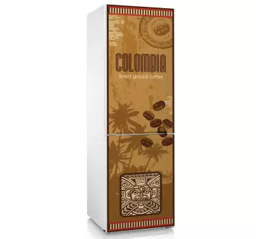 Sticker decorativo frigo caffè colombiano - TenStickers