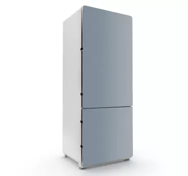 Sticker decorativo frigo simulazione acciaio - TenStickers