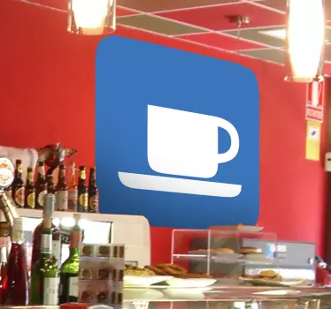 Sticker decorativo icona caffetteria - TenStickers