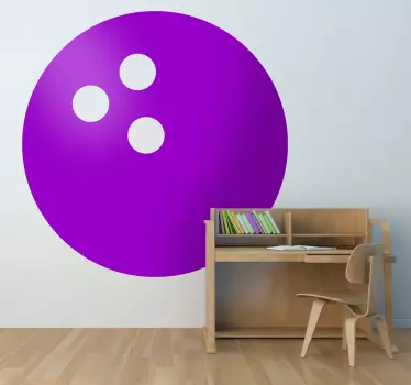 Sticker decorativo icona palla bowling - TenStickers