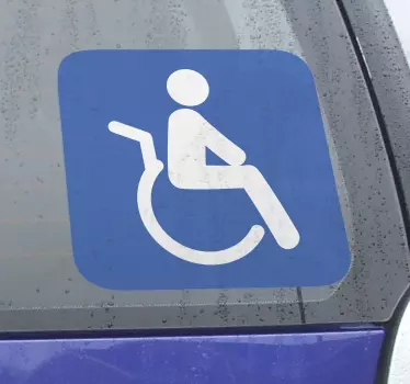 Sticker decorativo insegna disabili - TenStickers
